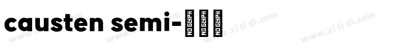 causten semi字体转换